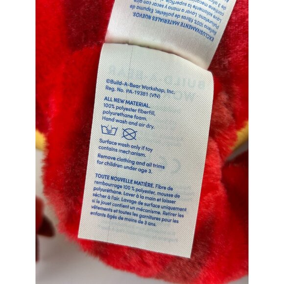 Build-a-Bear Red T-Rex Plush Stuffed Animal Dinosaur Claws Teeth Soft Toy - Picture 11 of 15